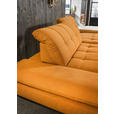 ECKSOFA in Mikrofaser Currygelb  290/198 cm  - Currygelb/Schwarz, Design, Textil/Metall (290/198cm) - Xora