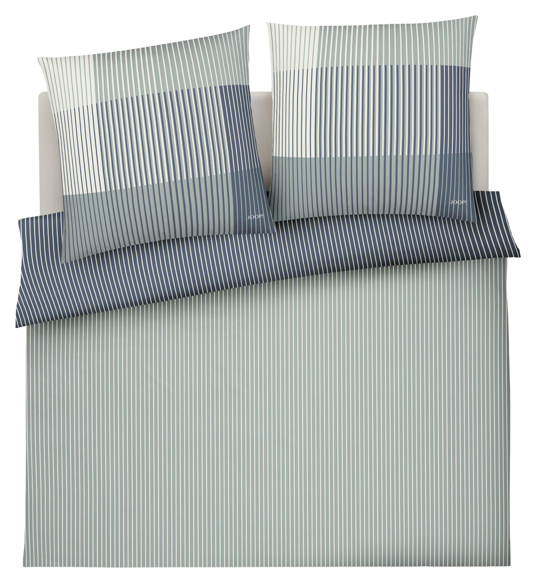 Thumbnail - Joop! Bettwäsche Joop! Divided, Salbeigrün, Textil, Graphik, 200x200 cm, Oeko-Tex® Standard 100, pflegeleicht, schadstof...