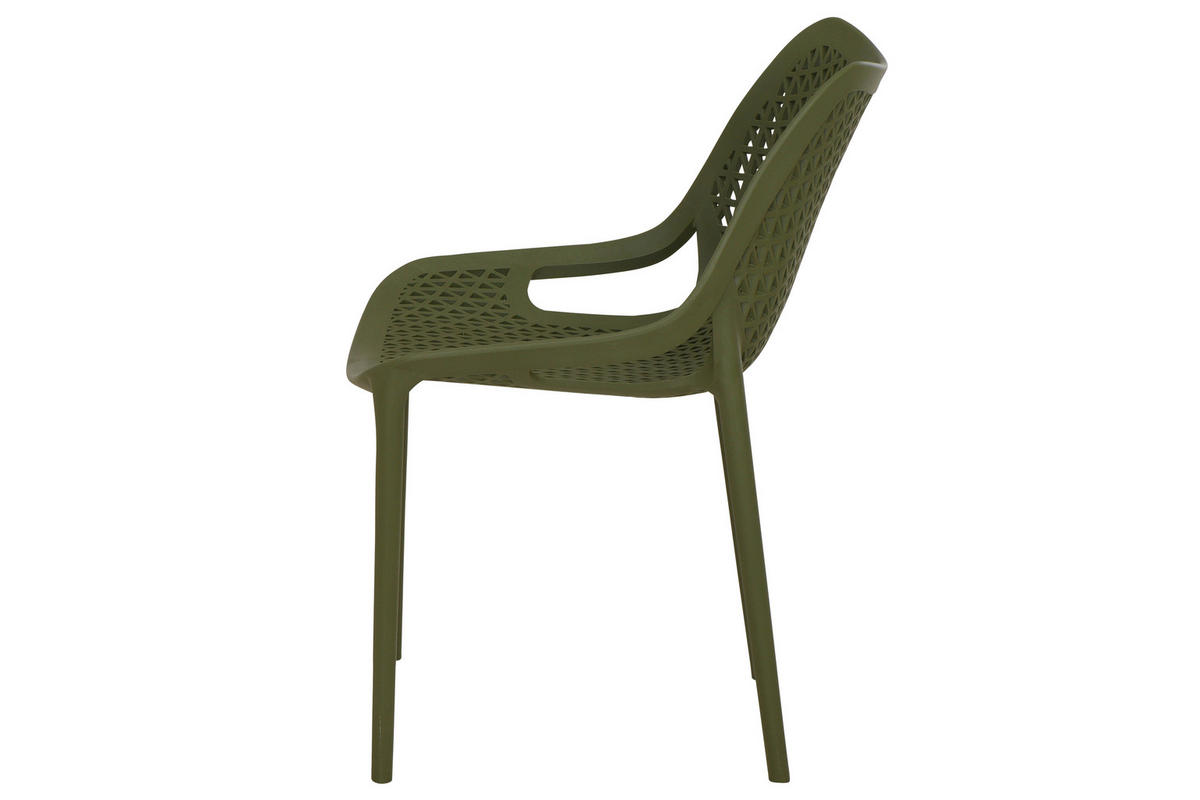 GARTENGARNITUR 3-teilig  - Anthrazit/Olivgrün, Basics, Holzwerkstoff/Kunststoff (80/81/80cm) - Siena Garden