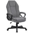 CHEFSESSEL Chenille Grau  - Schwarz/Grau, KONVENTIONELL, Holz/Kunststoff (63/110-120/69cm) - Venda