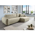 ECKSOFA Mintgrün Flachgewebe Zierkissen, Rückenkissen, Bettkasten, Schlaffunktion, Rücken echt, Liegefläche im Originalstoff  - Schwarz/Mintgrün, KONVENTIONELL, Kunststoff/Textil (145/285cm) - Carryhome