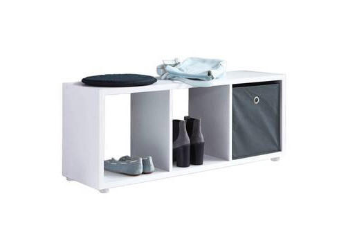 E-shop MID.YOU REGÁL NA TOPÁNKY, biela, 37,5/108,5/33 cm