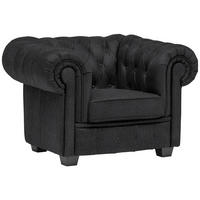 CHESTERFIELD-SESSEL - Wengefarben/Dunkelgrau, LIFESTYLE, Holz/Textil (115/76,5/96cm) - Landscape