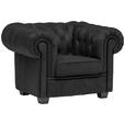 CHESTERFIELD-SESSEL - Wengefarben/Dunkelgrau, LIFESTYLE, Holz/Textil (115/76,5/96cm) - Landscape