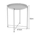 BEISTELLTISCH in Metall 47,5/47,5/53 cm  - Kaschmir, Basics, Metall (47,5/47,5/53cm) - Carryhome