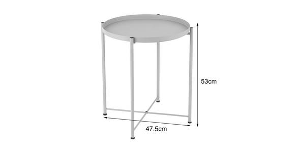 BEISTELLTISCH in Metall 47,5/47,5/53 cm  - Kaschmir, Basics, Metall (47,5/47,5/53cm) - Carryhome