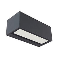 AUßENLEUCHTE Gemini  - Dunkelgrau, Basics, Glas/Metall (10.3/22cm)