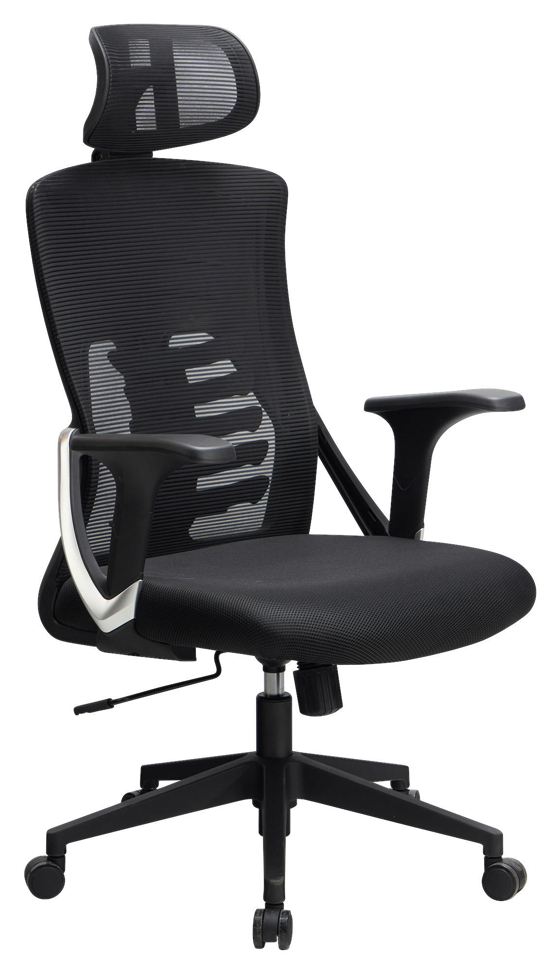 STOLICA OKRETNA  crna  tekstil  - crna, Design, tekstil/plastika (65/123/65cm) - MID.YOU