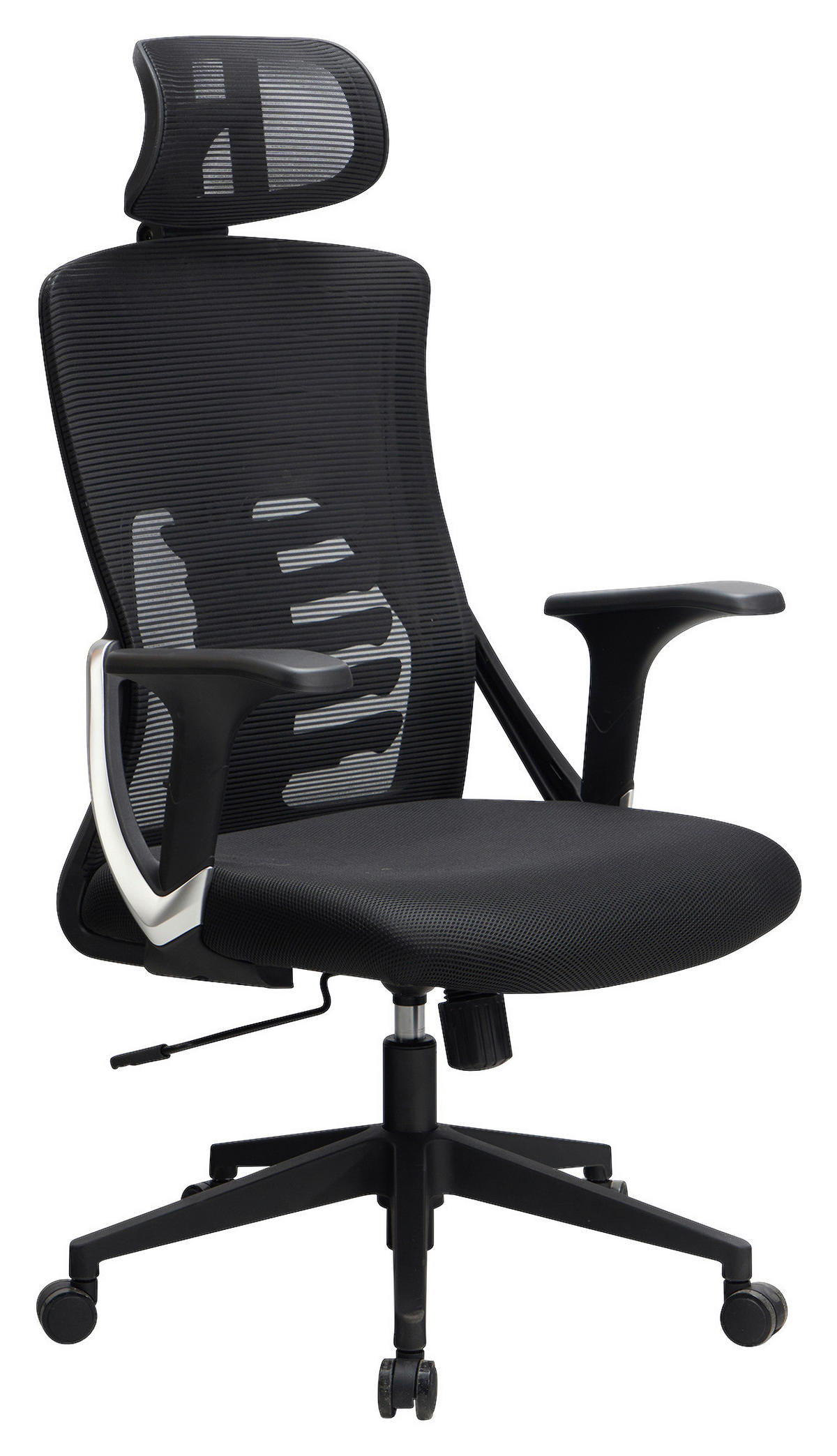 STOLICA OKRETNA  crna  tekstil  - crna, Design, tekstil/plastika (65/123/65cm) - MID.YOU
