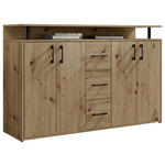 SIDEBOARD 139/90/34 cm  - Eiche Artisan, KONVENTIONELL, Holzwerkstoff/Kunststoff (139/90/34cm) - Carryhome