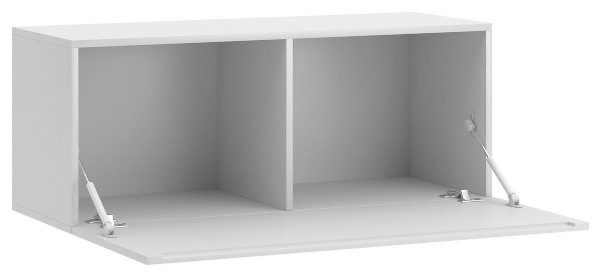 LOWBOARD  in 100/40/38 cm  - Weiß Hochglanz/Weiß, Design, Holzwerkstoff (100/40/38cm) - Livetastic