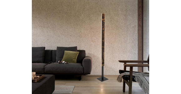 LED-STEHLEUCHTE Oxira 18/140 cm  - Multicolor/Schwarz, Design, Kunststoff/Metall (18/140cm) - Dieter Knoll