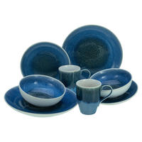 KOMBISERVICE CALDERA BLAU 8-teilig  - Blau, Basics, Keramik - Creatable