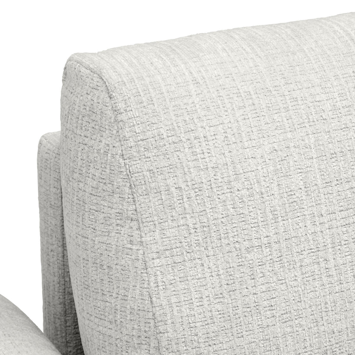 2-SITZER-SOFA in Webstoff Hellgrau  - Eichefarben/Hellgrau, Modern, Holz/Textil (150/85/92cm) - MID.YOU