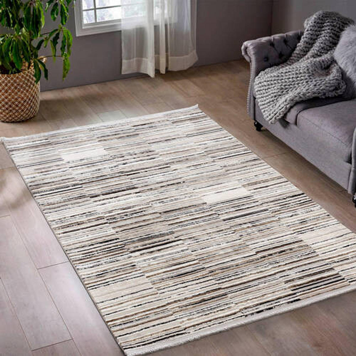 TKANÝ KOBEREC, 200/290 cm, hnědá - hnědá, Basics, textil (200/290cm)