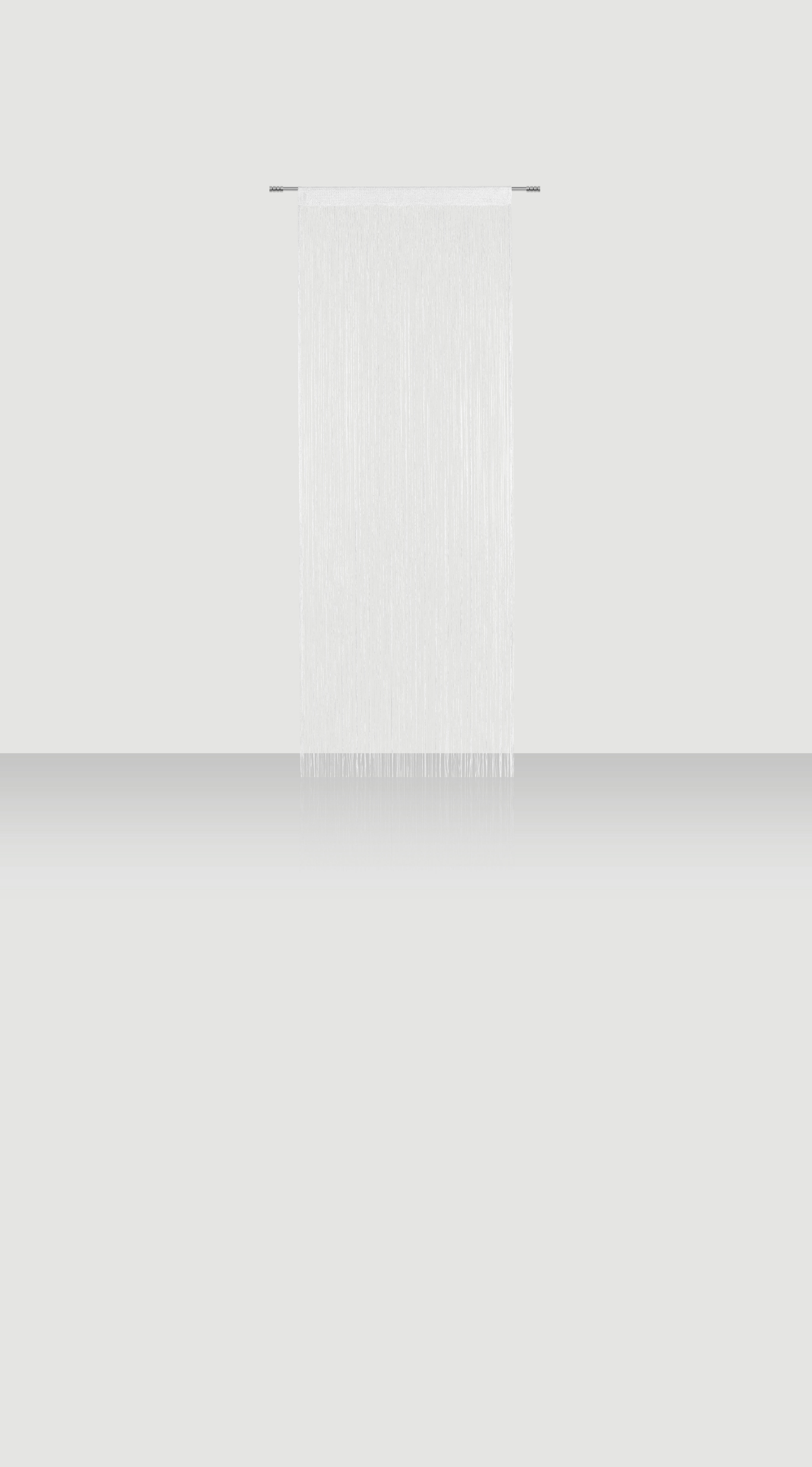 FADENVORHANG transparent  - Naturfarben, Design, Textil (90/255cm) - Novel