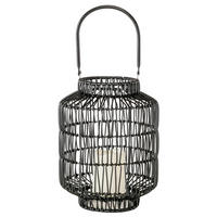 LED-LATERNE - Schwarz, Basics, Kunststoff/Metall (23/30cm) - Boltze Home