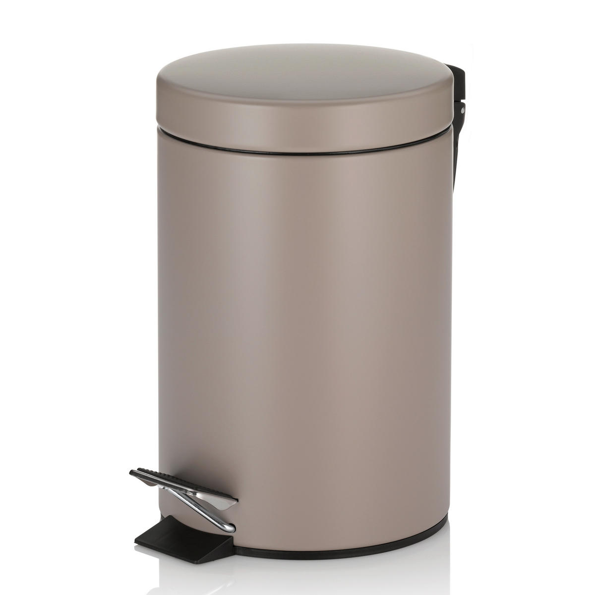 KOSMETIKEIMER MONACO 3 L  - Schwarz/Braun, Basics, Kunststoff/Metall (17/26cm) - Kela