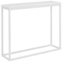 KONSOLENTISCH Weiß  - Weiß, LIFESTYLE, Glas/Holzwerkstoff (90/25/74cm) - Xora