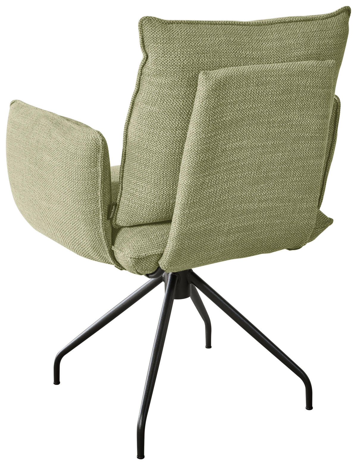 ARMLEHNSTUHL  in Stahl Struktur  - Beige/Schwarz, Design, Textil/Metall (65/90/70cm) - Dieter Knoll