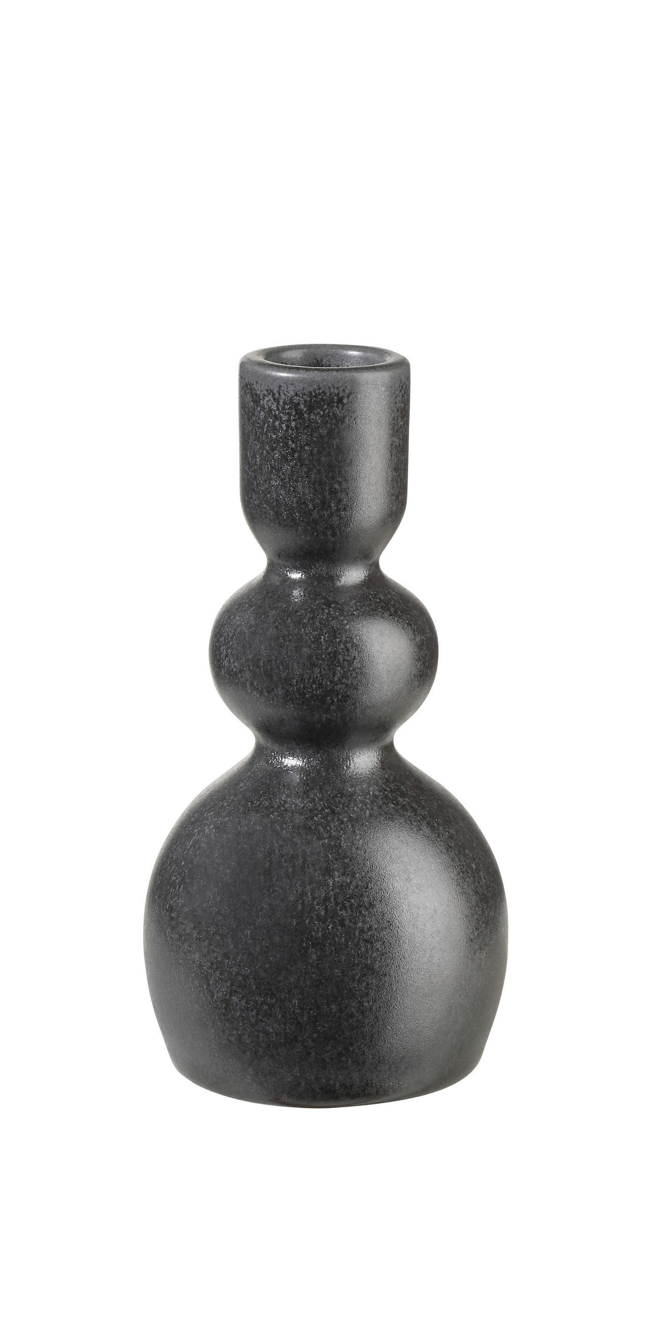 KERZENHALTER - Schwarz, Basics, Keramik (7.5/15/7.5cm) - ASA