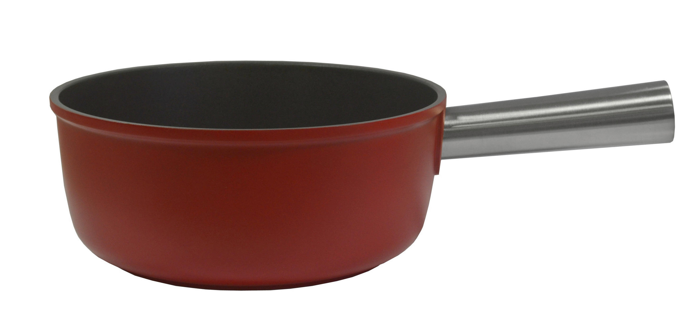 FONDUEPFANNE Heidi Cheese Line: Alu  - Rot/Schwarz, Basics, Keramik/Metall (21cm) - Heidi Cheese Line