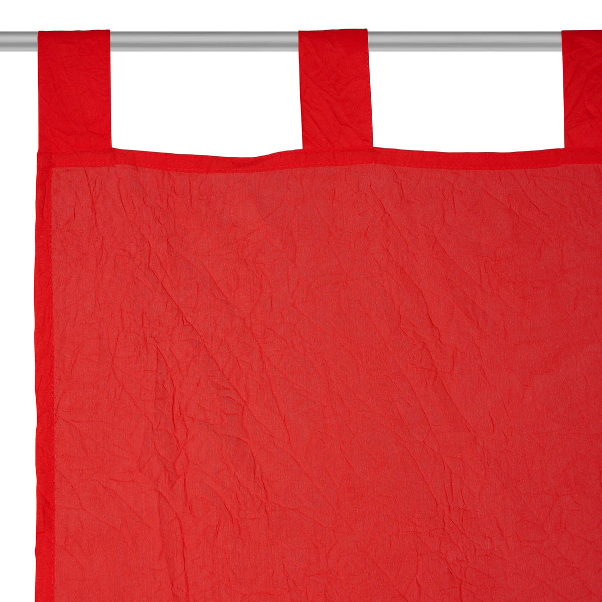 ZAVESA SA PETLJAMA ZA KAČENJE crvena - crvena, Dizajnerski, tekstil (135/245cm) - Boxxx