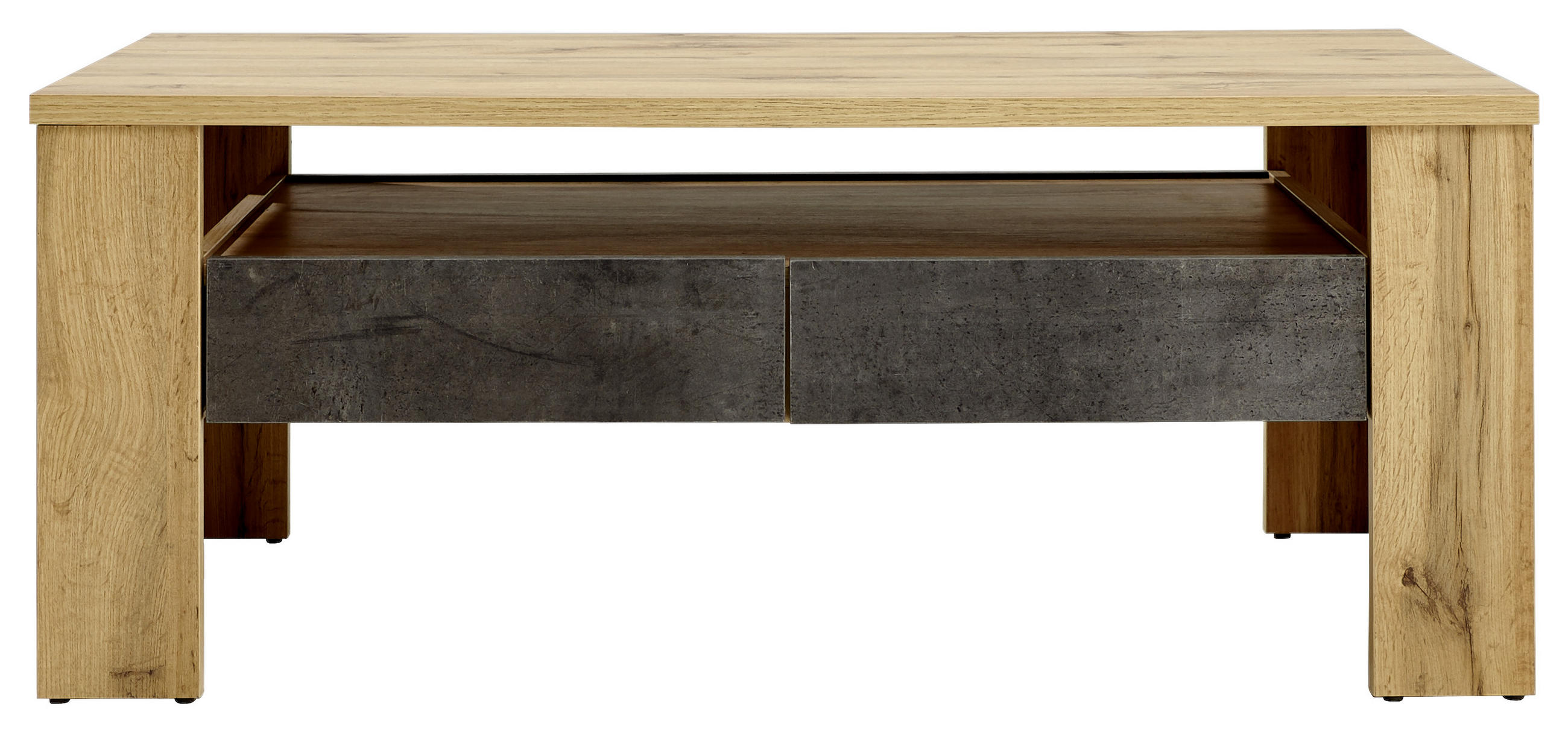 KLUB STOLIĆ siva, hrast Wotan  drvni materijal  - siva/hrast Wotan, Design, drvni materijal (110/64,5/44cm) - Ti'me