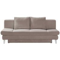 SCHLAFSOFA in Cord Beige  - Chromfarben/Beige, Design, Textil/Metall (200/85/90cm) - Xora