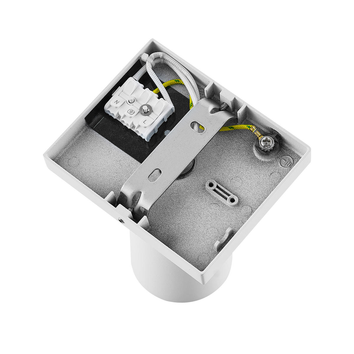 DECKENSTRAHLER - Weiss, Design, Metall (6/6/12,5cm)