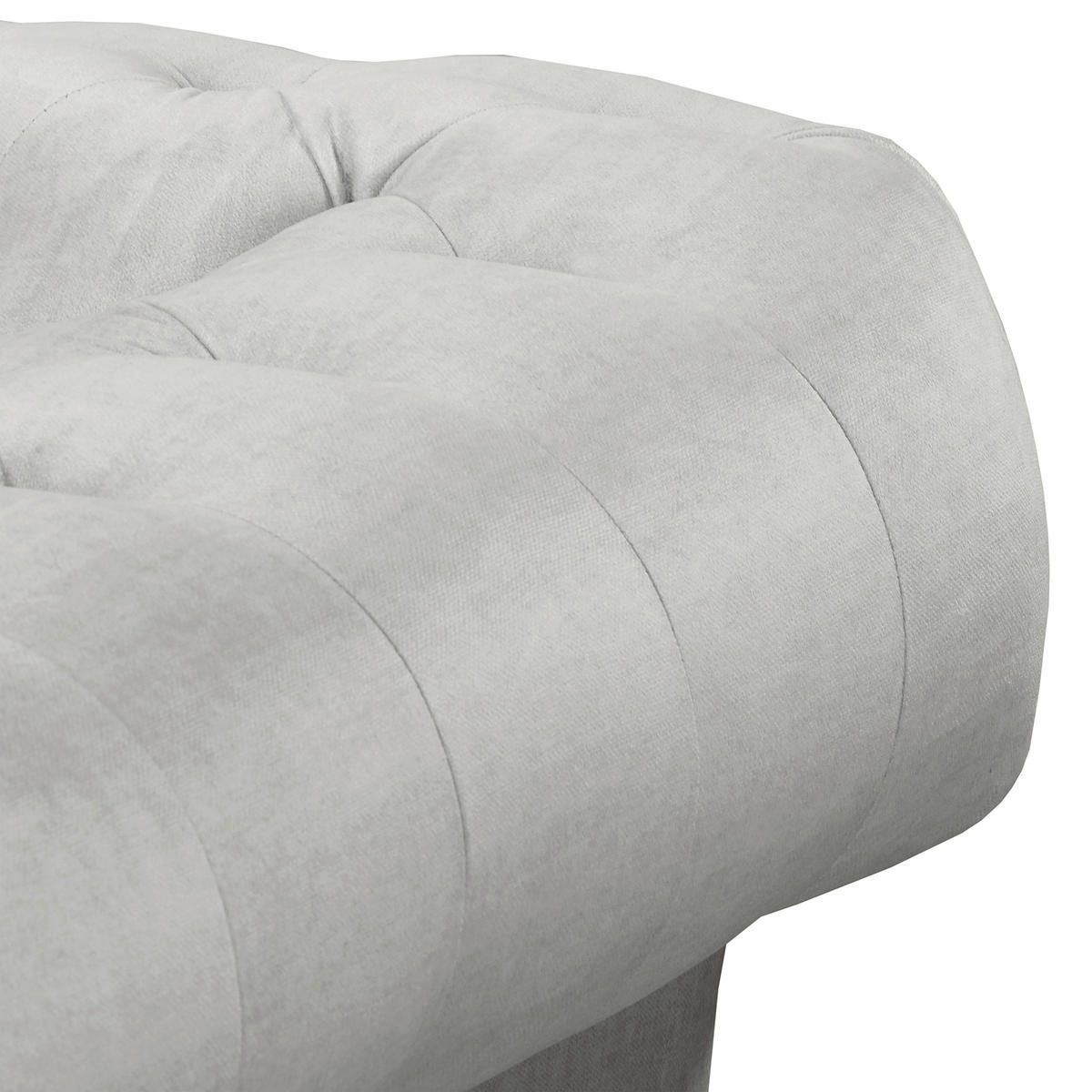 SESSEL Mikrofaser Hellgrau  - Hellgrau, Design, Holz/Textil (128/75/91cm) - P & B