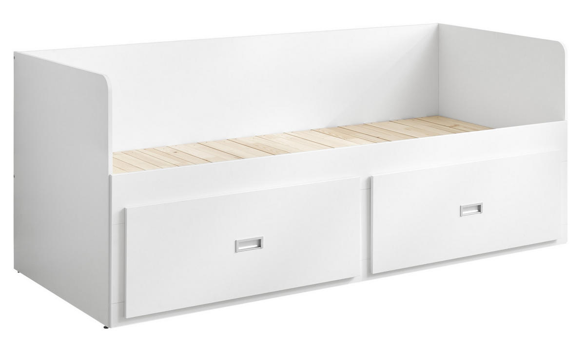 AUSZIEHBETT 80/200 cm,  in Matratze, Lattenrost, Bettschublade  - Kieferfarben, KONVENTIONELL (80/200cm) - Livetastic