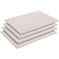 EINLEGEBODENSET 48/2,2/55 cm 4-teilig Weiß  - Weiß, Basics, Holzwerkstoff (48/2,2/55cm) - SetOne by Musterring