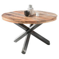 STOL ZA BLAGOVAONICU  prirodne boje  drvo      - prirodne boje/antracit, Natur, drvo/metal (130/130/77cm) - MID.YOU