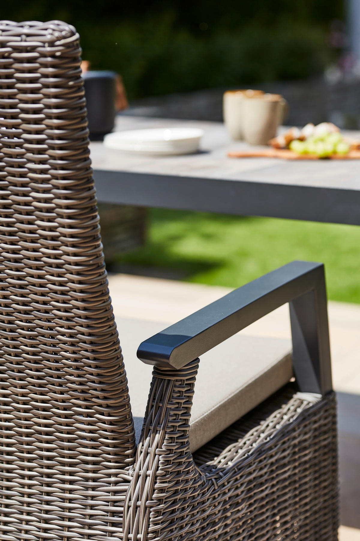 LOUNGEGARNITUR 5-teilig   90/103/160 cm Aluminium  - Grau, Basics, Keramik/Kunststoff (90/103/160cm) - Siena Garden