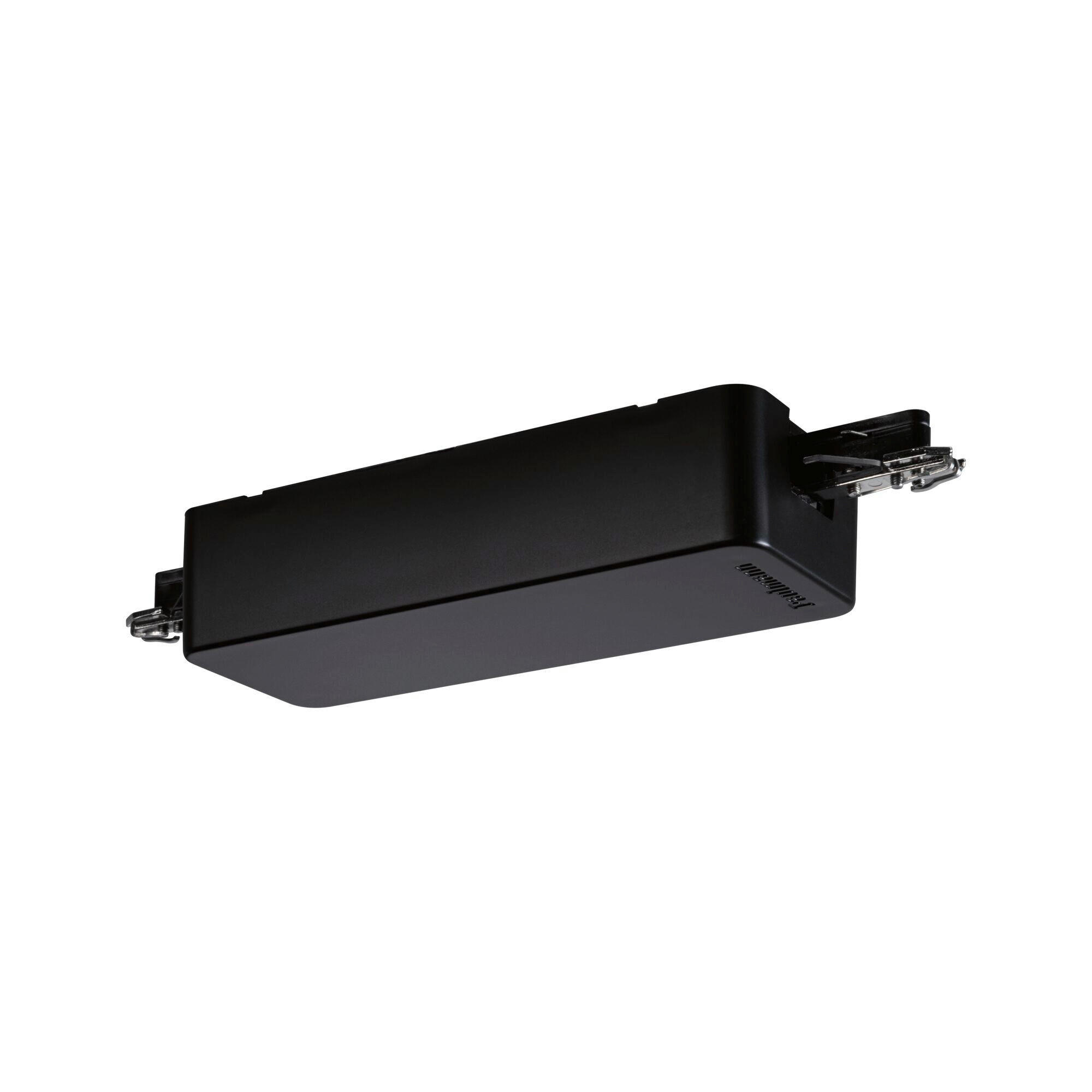 SCHIENENSYSTEM-ADAPTER - Schwarz, Basics, Kunststoff (15,5/3,5cm) - Paulmann