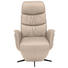 RELAXSESSEL in Leder Sandfarben - Sandfarben/Schwarz, Design, Leder/Metall (77/114/86cm) - Welnova RELAXSESSEL in Leder Sandfarben - Sandfarben/Schwarz, Design, Leder/Metall (77/114/86cm) - Welnova
