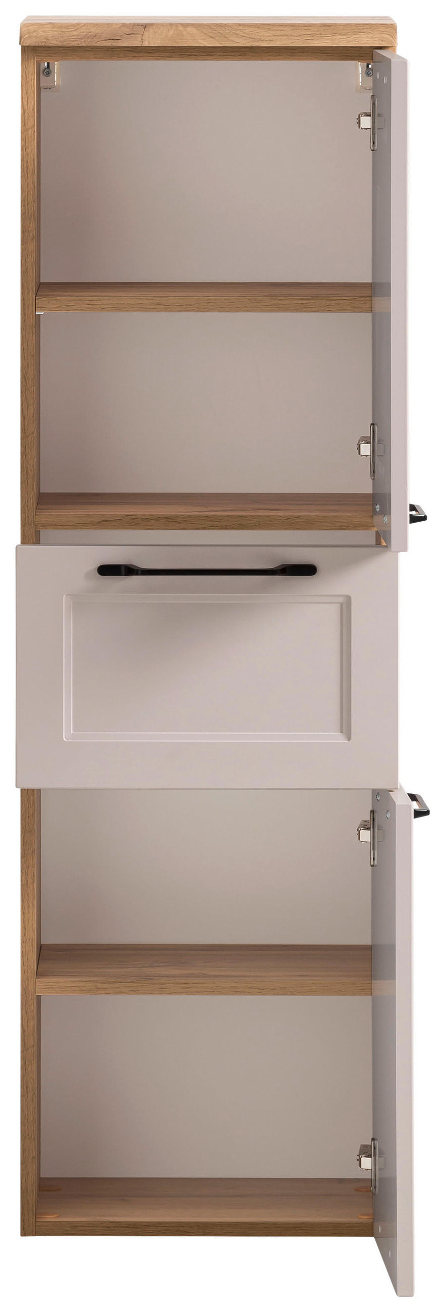 MIDISCHRANK 40/130/35 cm  - Kaschmir/Eiche Wotan, ROMANTIK / LANDHAUS, Holzwerkstoff/Kunststoff (40/130/35cm) - Xora