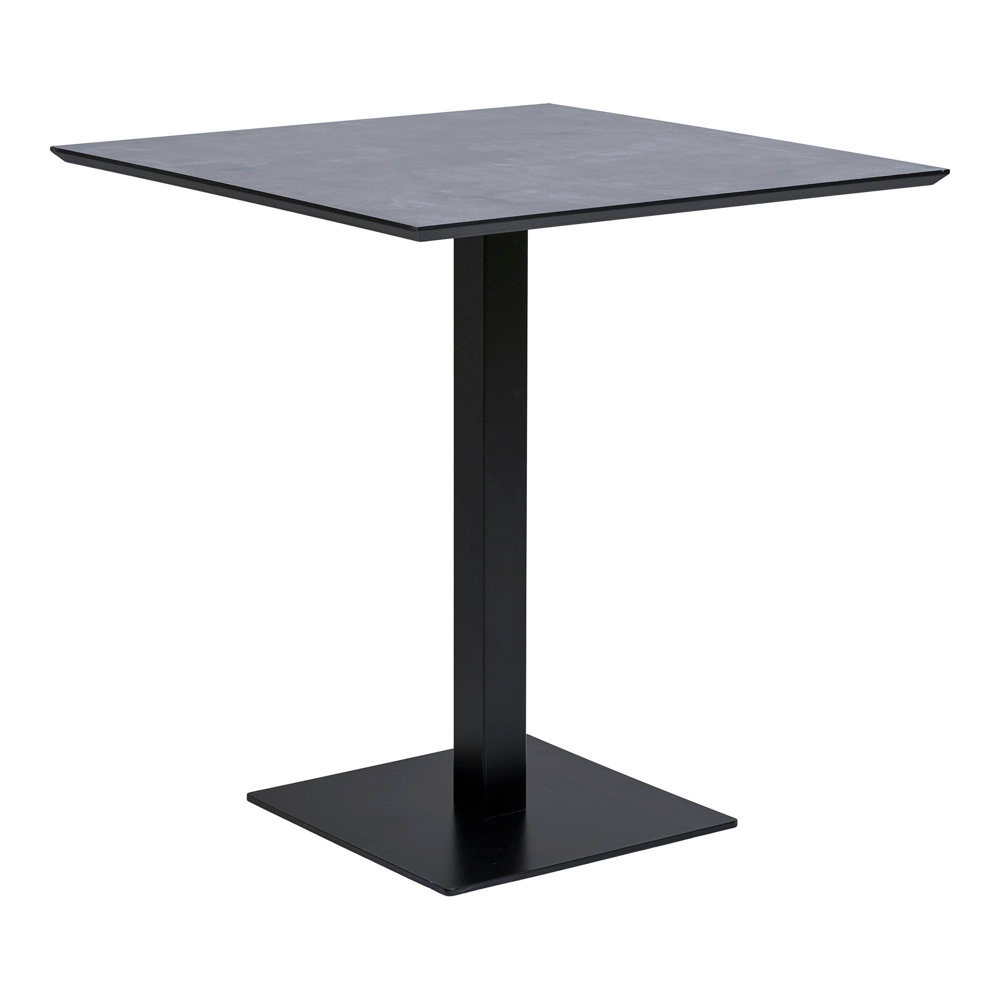 BISTROTISCH  Holzwerkstoff quadratisch  - Schwarz/Grau, MODERN, Holzwerkstoff/Metall (70/75/70cm) - MID.YOU