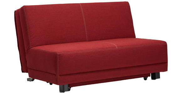 SCHLAFSOFA in Textil Rot - Beige/Rot, MODERN, Holz/Textil (145/90/96cm) - Novel