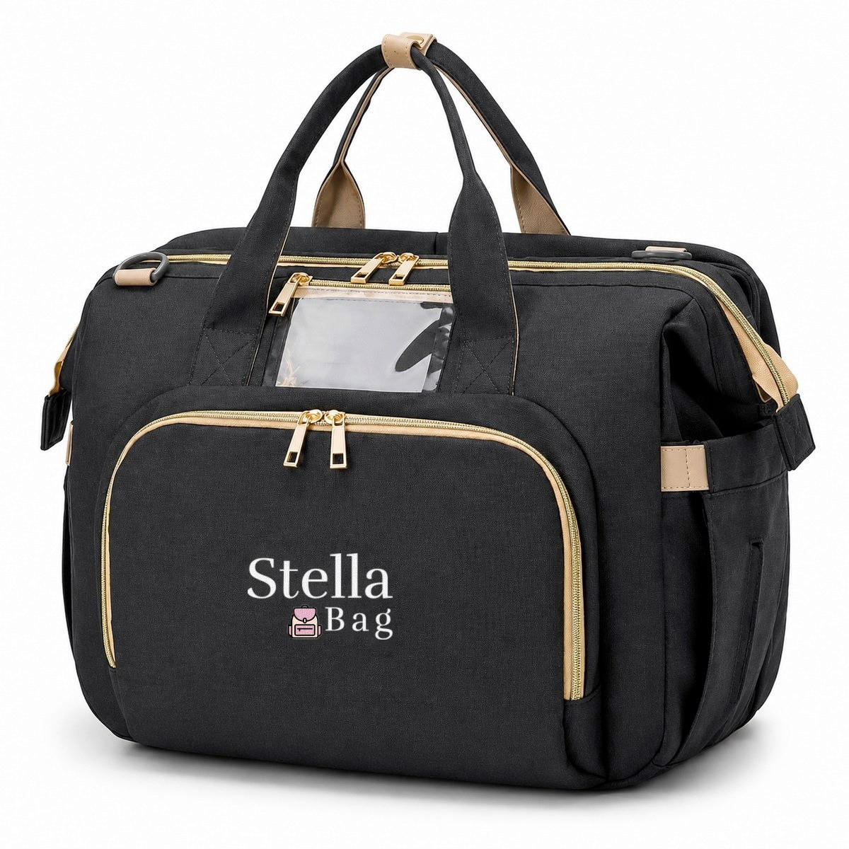 XXXLutz Wickeltasche Stella Bag Schwarz 40x30x20 cm