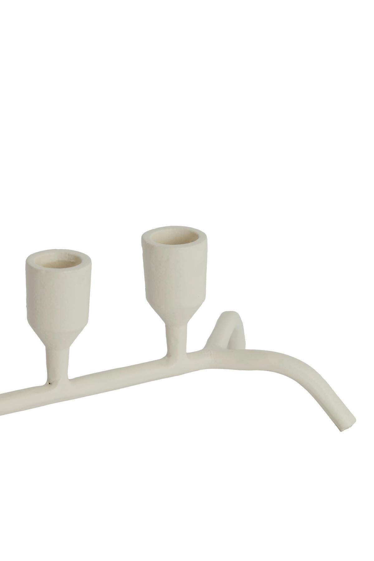 KERZENHALTER - Creme, Basics, Metall (38/11,5/10cm) - Light & Living