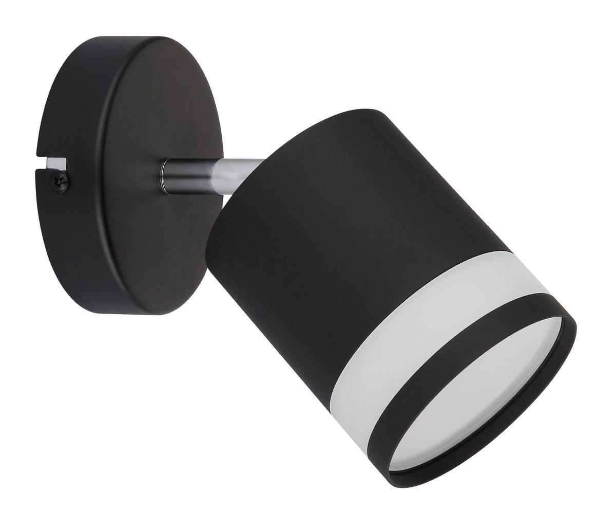 STRAHLER 10/15 cm   - Schwarz/Weiß, Design, Kunststoff/Metall (10/15cm) - Globo