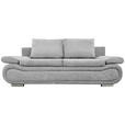 SCHLAFSOFA  in Jacquard Hellgrau  - Chromfarben/Beige, Design, Textil (200/78/90cm) - Venda