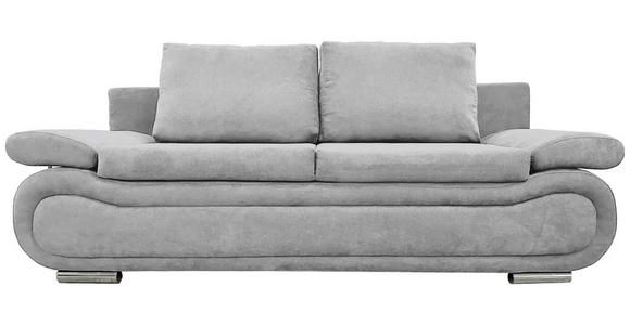 SCHLAFSOFA  in Jacquard Hellgrau  - Chromfarben/Beige, Design, Textil (200/78/90cm) - Venda