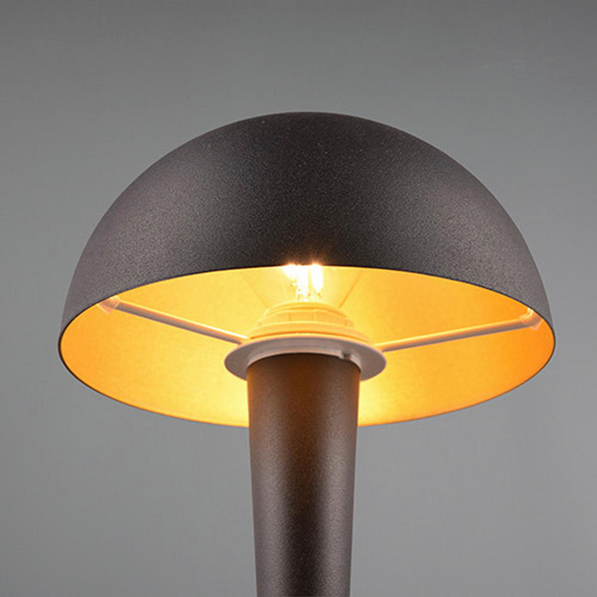 BORDSLAMPA Canaria 15/26,5 cm   - svart/guldfärgad, Basics, metall (15/26,5cm)