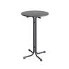 GARTEN-BARTISCH Holz, Metall, Kunststoff rund  - Anthrazit, LIFESTYLE, Holz/Kunststoff (80/109/80cm)