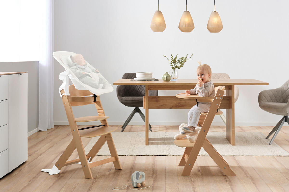 HOCHSTUHL LUNCH Naturfarben  - Naturfarben, LIFESTYLE, Holz (45/50,5/78,5cm) - My Baby Lou