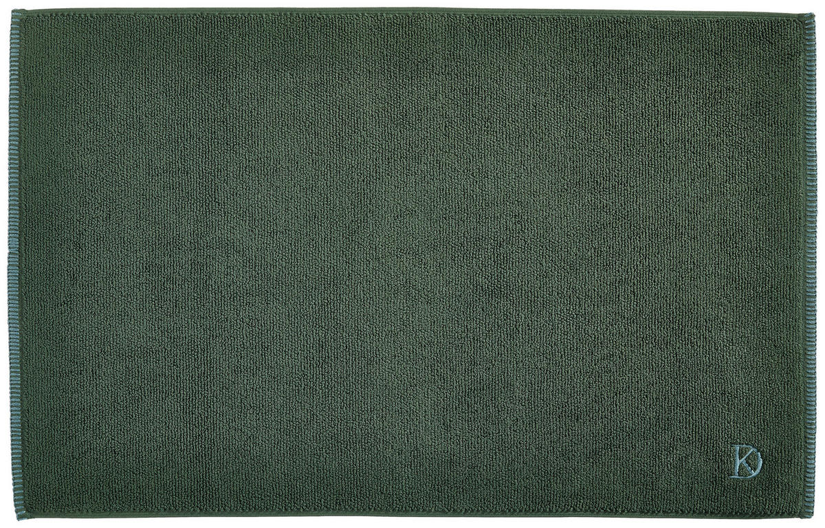 BADEMATTE Dunkelgrün 50/80 cm  - Dunkelgrün, KONVENTIONELL, Textil (50/80cm) - Dieter Knoll