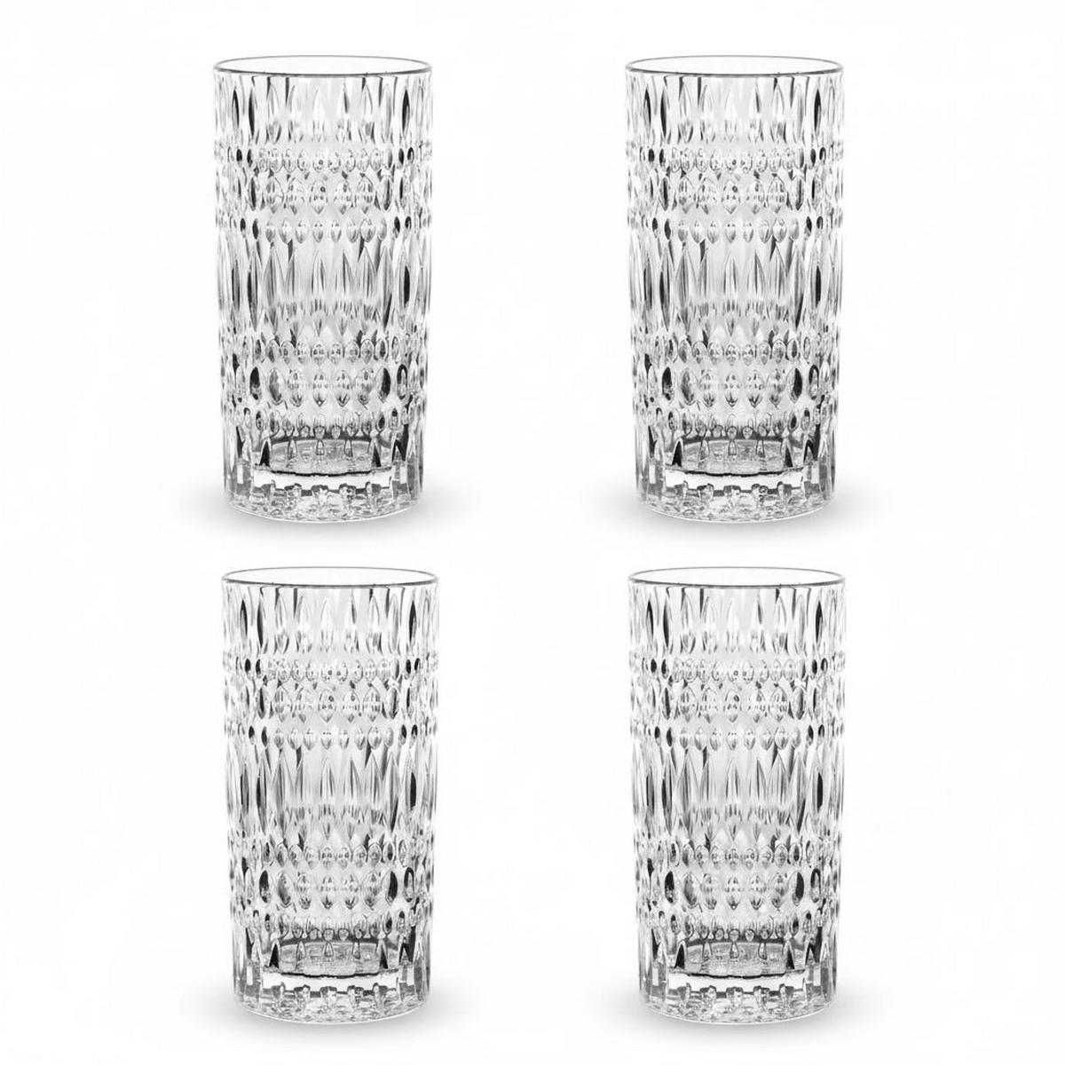 BECHERSET ETHNO MATCHA 4-teilig  - Klar, Basics, Glas (422ml) - Nachtmann
